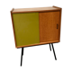 Showcase small furniture vintage blond wood 60s