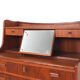 Secrétaire danois en teck avec miroir coulissant et bureau, années 1960