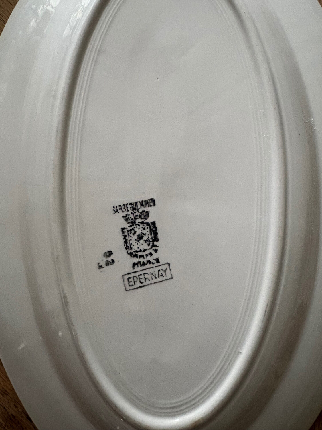 Oval plate Sarreguemines & Digoin