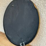 Round mirror in worked copper, Italy 1950