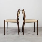 Set of 6 Model 80 Dining Chairs by Niels Otto Møller for JL Møllers Møbel
