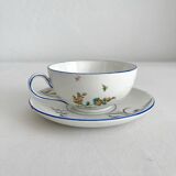 Tasse en terre de fer polychrome "Nella" Jules Veillard Bordeaux (JVB)