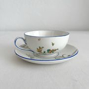Polychrome ironstone cup "Nella" by Jules Veillard, Bordeaux (JVB)