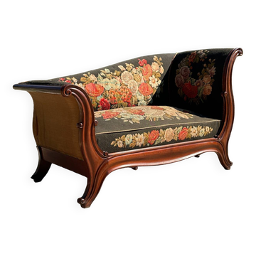 Small Meridian in solid mahogany from the 19th century Restoration period