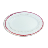 Plat de service ovale Digoin Sarreguemines Verseau