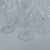 12 Saint Louis crystal liqueur glasses, Florence model.