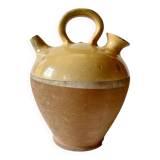 Yellow glazed terracotta gargoulette