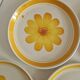 Set of 10 Flat Plates Sarreguemines Model Roseline