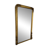 Grand miroir Napoléon III à parecloses en bois doré XIXe siècle 200 cm