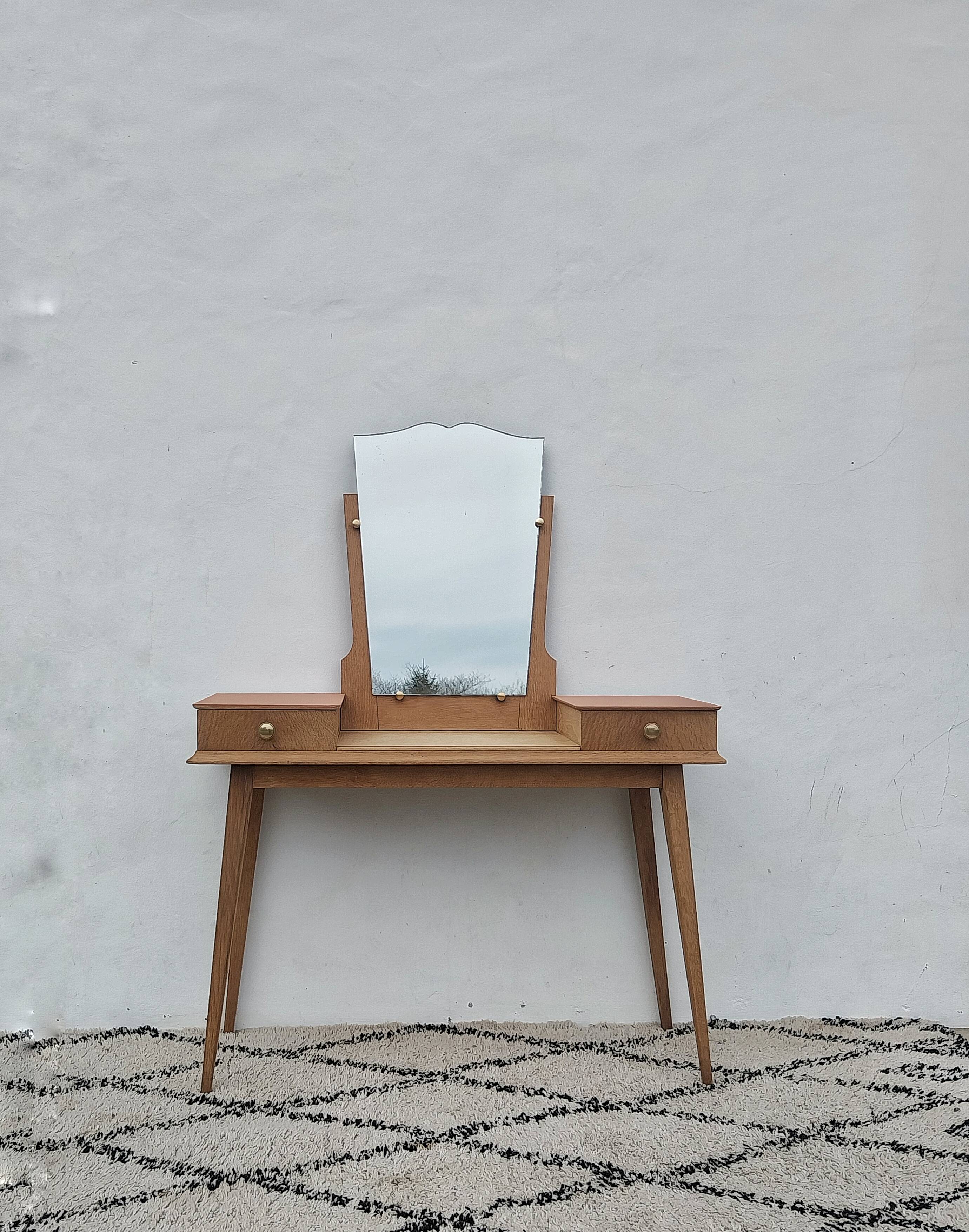 Vintage oak dressing table