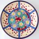 Enamelled cloisonné bowl Art Deco from Longwy, France with daisies, 1930.