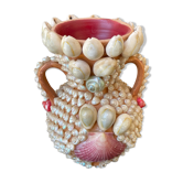 Vase en ceramique à décor de coquillages