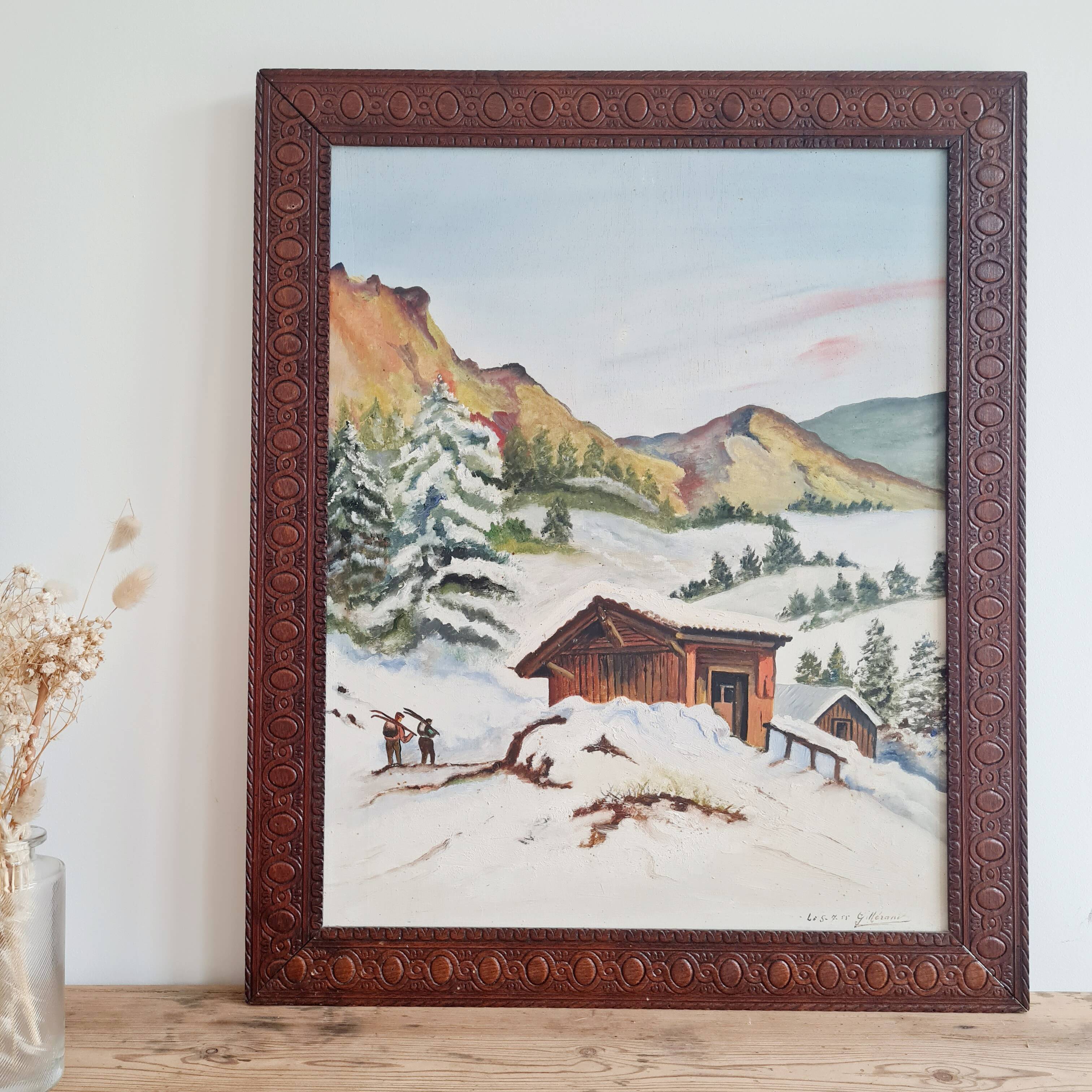 Old painting from the 50s - old painting