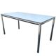 Vintage 1990s table with detachable grooved legs