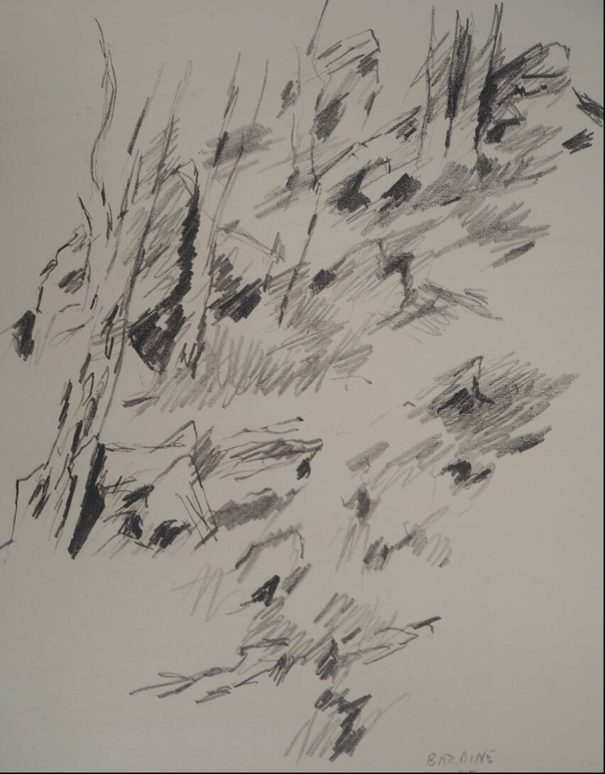 Jean rené bazaine: undergrowth - original signed lithograph