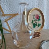 Carafe cristal d'arques épis taillé vintage