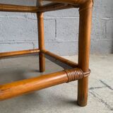 Side table, rattan