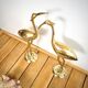 Duo of brass herons