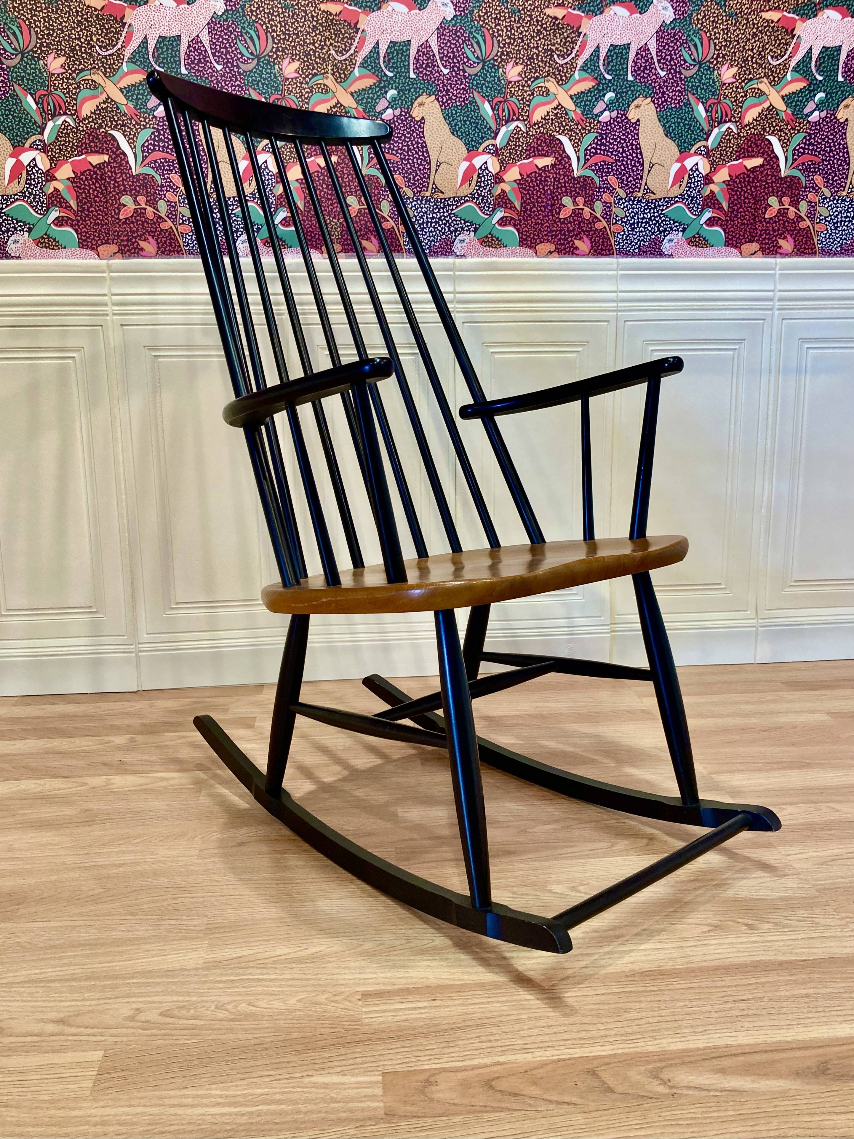 Scandinavian design rocking chair from the 1950s.