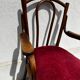 Fauteuil Thonet Wien bistrot en bois cintré, assise velours – circa 19