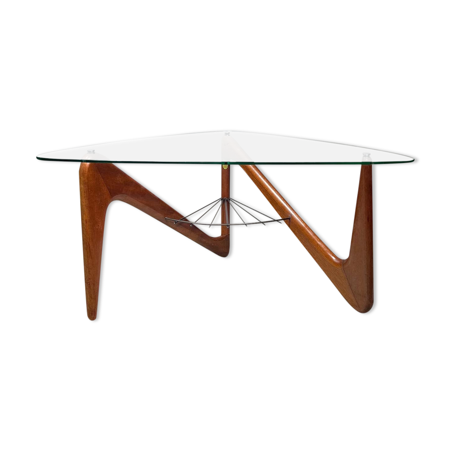 Table basse zig-zag par Louis Sognot, 1950