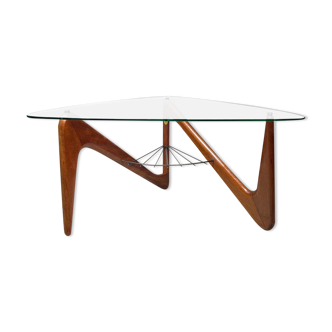 Zig-zag coffee table by Louis Sognot, 1950