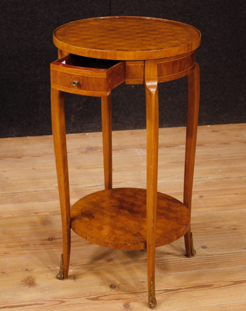 French side table in mahogany