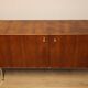 Vintage sideboard by Luigi Bartolini in rosewood and chrome metal, 1960