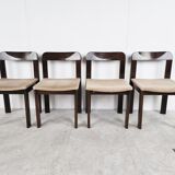 Set of 4 seventies dining chairs