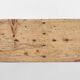 Rustic wooden bench in with brown painted feet, France ca. 1890