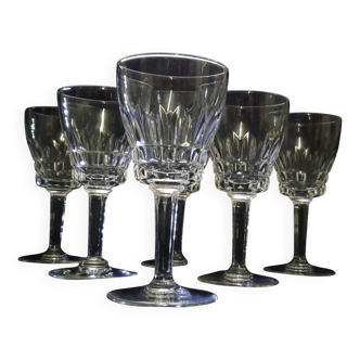 Vsl, 6 mery model crystal glasses.