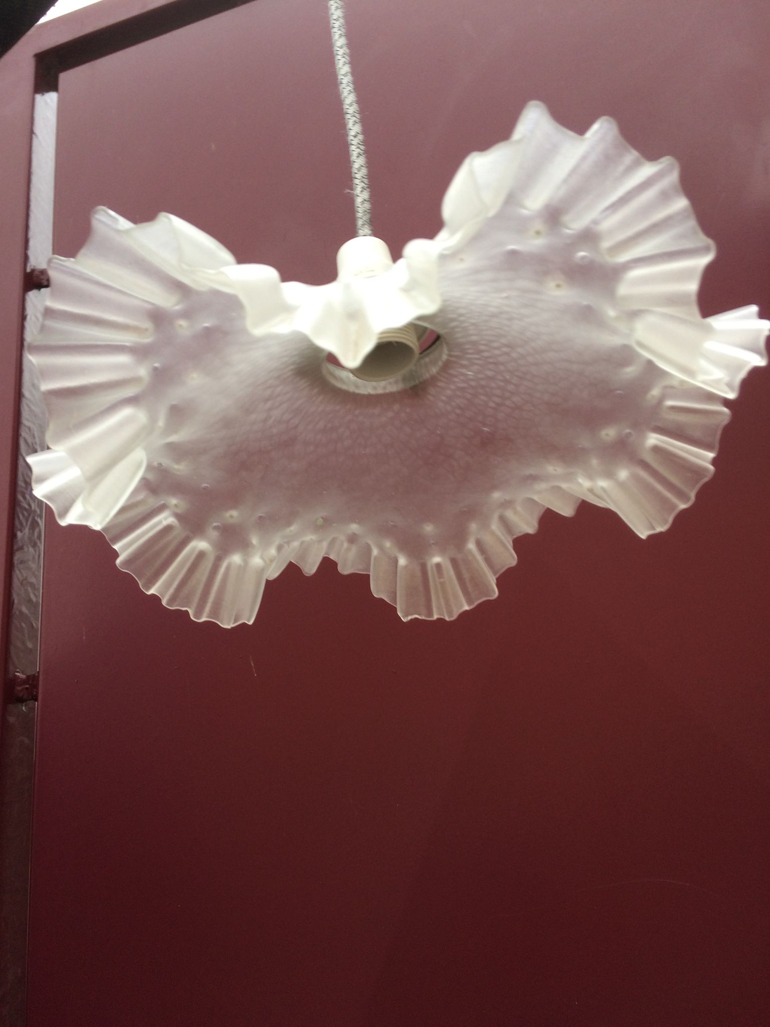 Suspension plate en verre