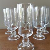 6 flûtes à Champagne vintage en cristal
