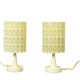 Elegant mid-century modern lamp set, Erco 1970s