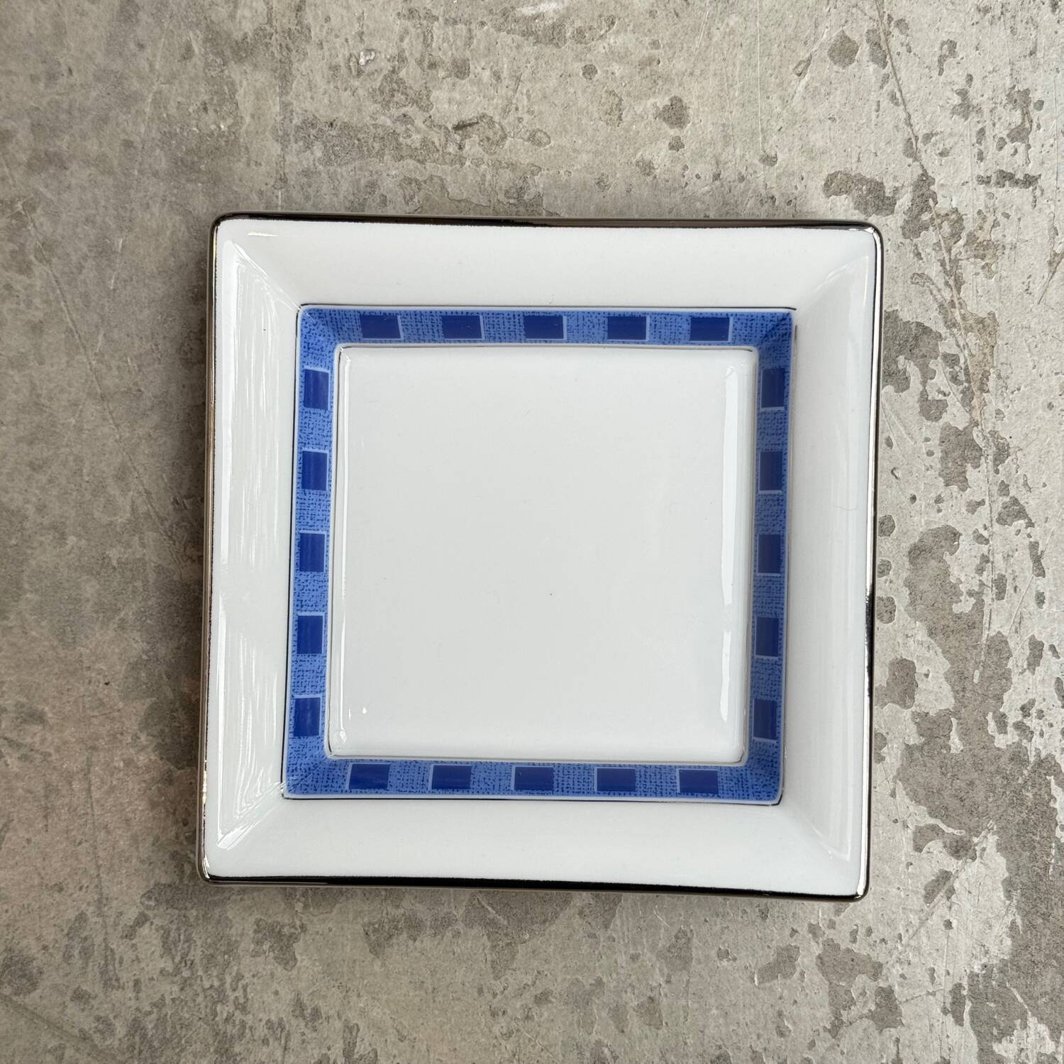 Two Lanvin porcelain trinket trays with original box