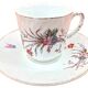 Old coffee cup / saucer in porcelain