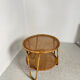 Table basse en rotin 1960