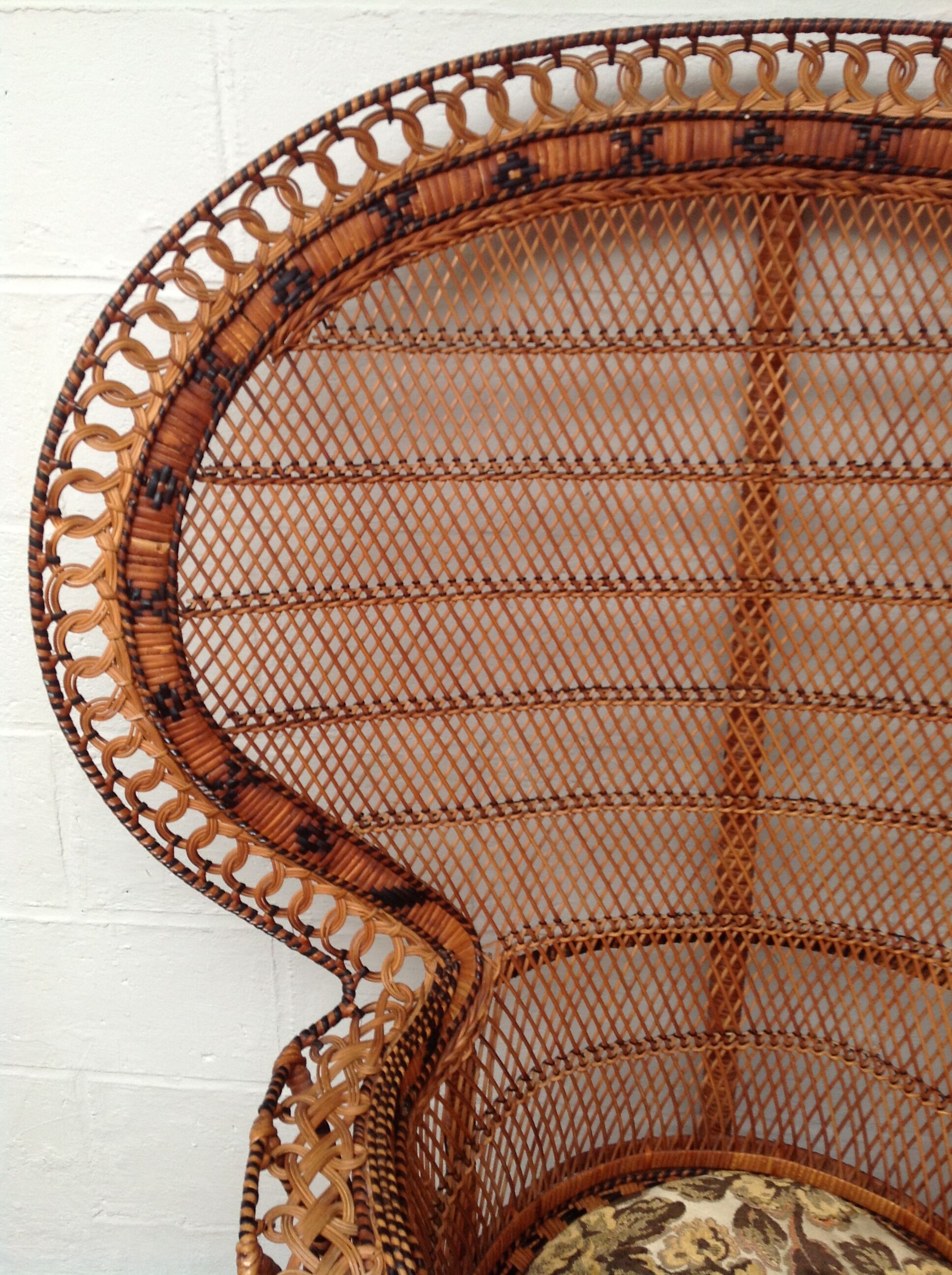 Armchair Emmanuelle rattan Kok House 1970