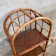 Vintage 70s rattan library