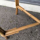 Rattan side table
