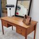 Danish Scandinavian desk in vintage teak 5 drawers, 1950s