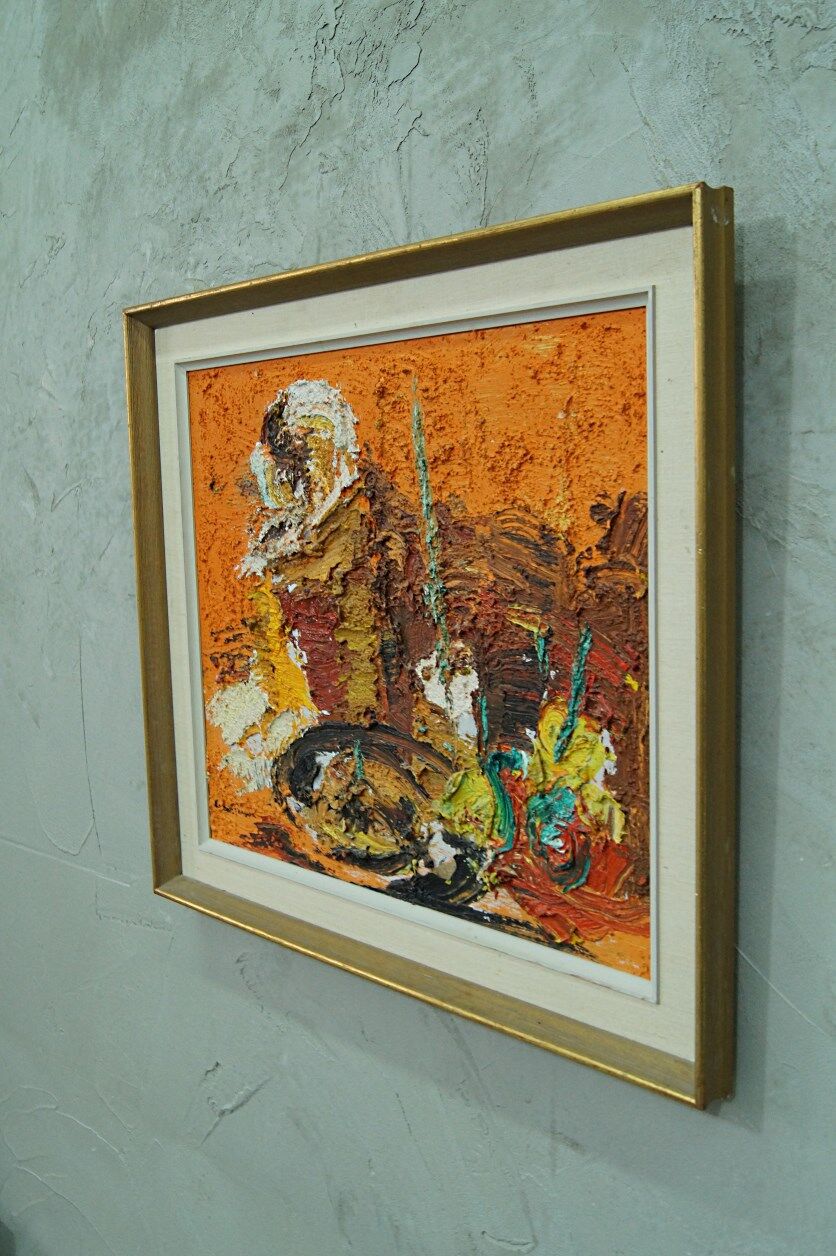 Einar persson (1918-2006), swedish abstract still life, oil on canvas, 1960s