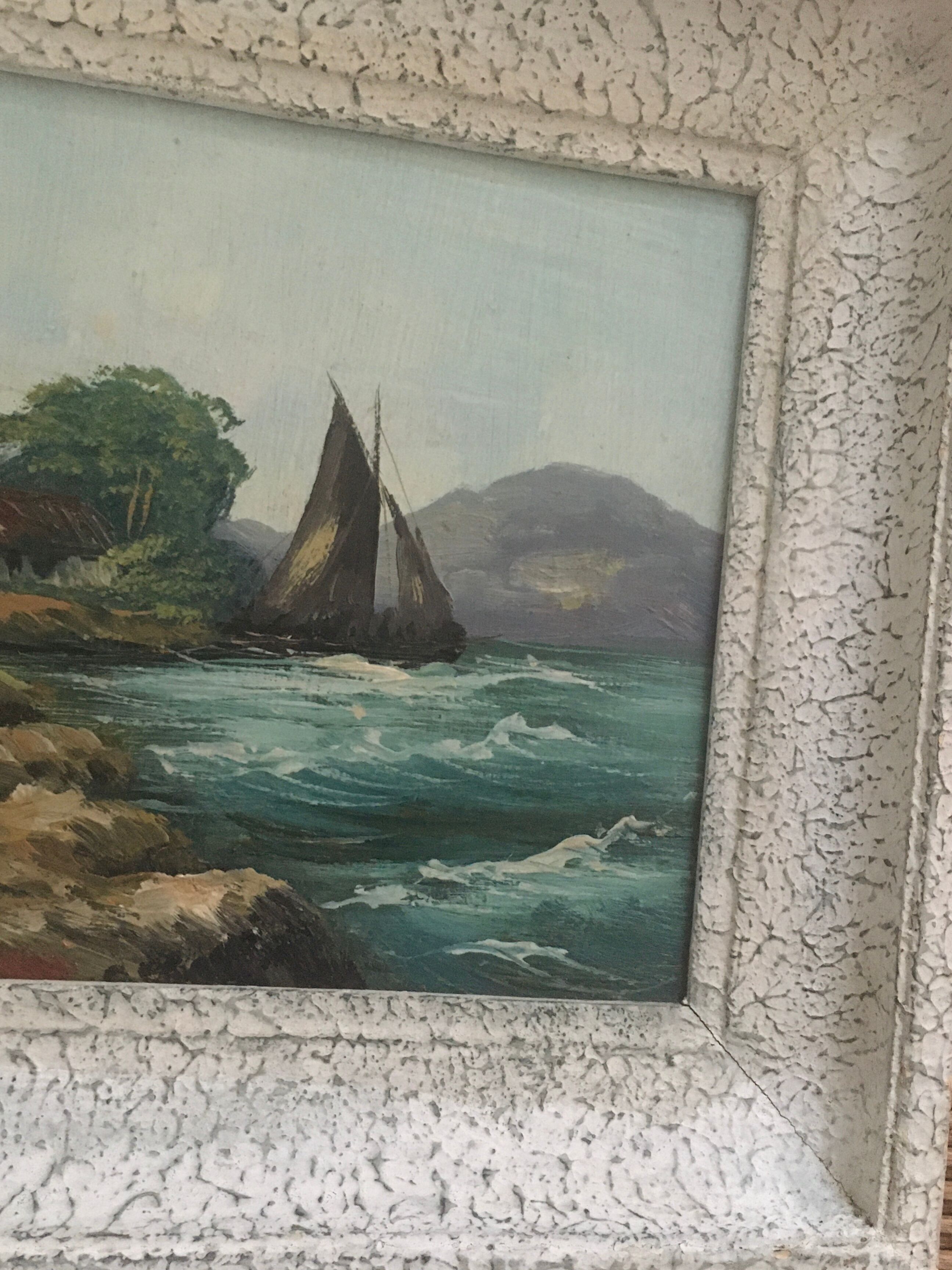 Marine oil on panel Louis Andrey