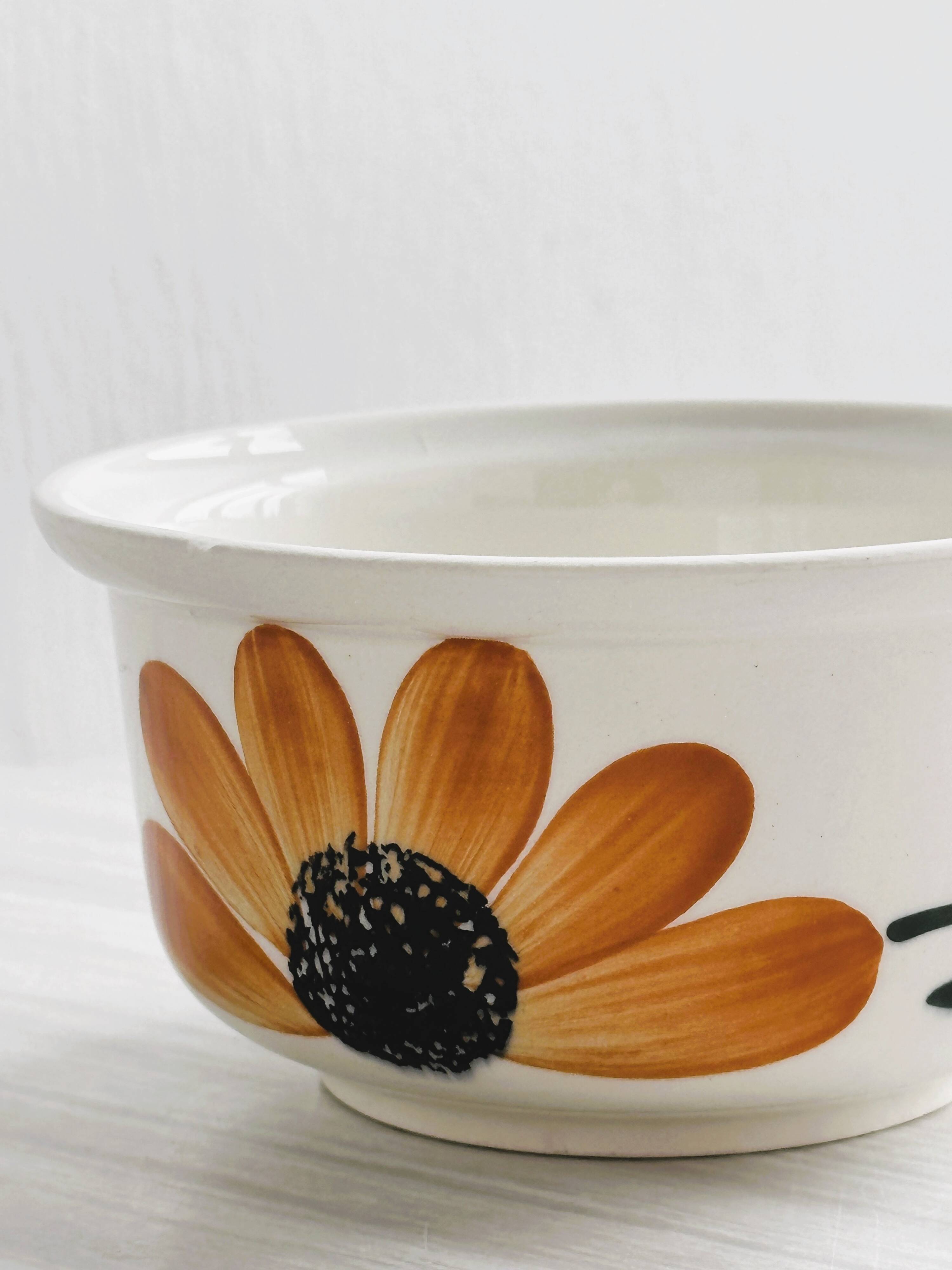 Bowl, flower dish, GIEN, France.