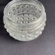 Old vintage round molded glass wall light