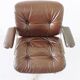 Chaise de bureau en cuir Stoll Giroflex par Karl Dittert moderne du milieu du siècle