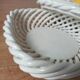 Vintage woven box - Fruit decor in slipware