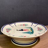 Fruit cup on earthenware pedestal from Quimper HB