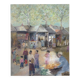 Scène de rue chinoise, huile sur toile signée