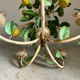 Painted metal chandelier